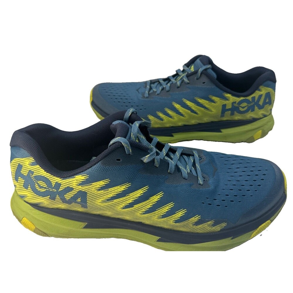 HOKA Torrent 2 Mens 12.5 D Real Teal Harbor Mist Trail Running Shoes 1110496